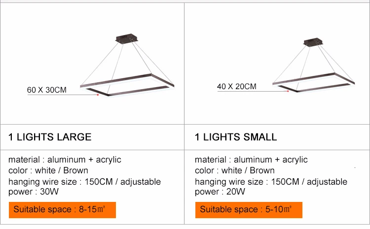 Square Hanging Lamp Modern LED Pendant Lights For Living Room With Remote Dimmable Home Bedroom Lighting Fixture Restaurant Deco