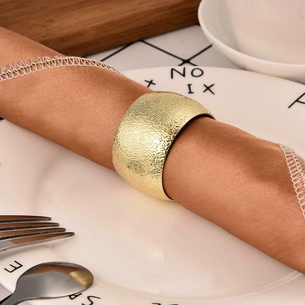 Современная посуда, Рождественская салфетка, пряжка, декор стола, кольцо для салфеток, Круглый, для свадебной вечеринки, металлический держатель, мини домашний отель, многоразовый