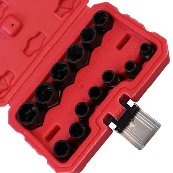 

13x Set Nut Remover Hand Tools Bolt Extractor Sleeve Impact Metal Wrench Supply