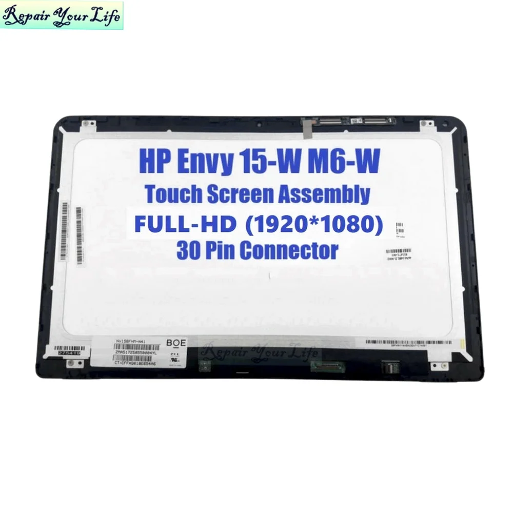 15.6 Laptop Lcd Screen Assembly With Touch For Hp Envy X360 15w 15w M6