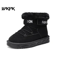 

WKPK Kids Snow Shoes Winter Keep Warm Kids Boots Soft Comfortable Boys Girls Casual Shoes Non Slip Rebound Children Footwear