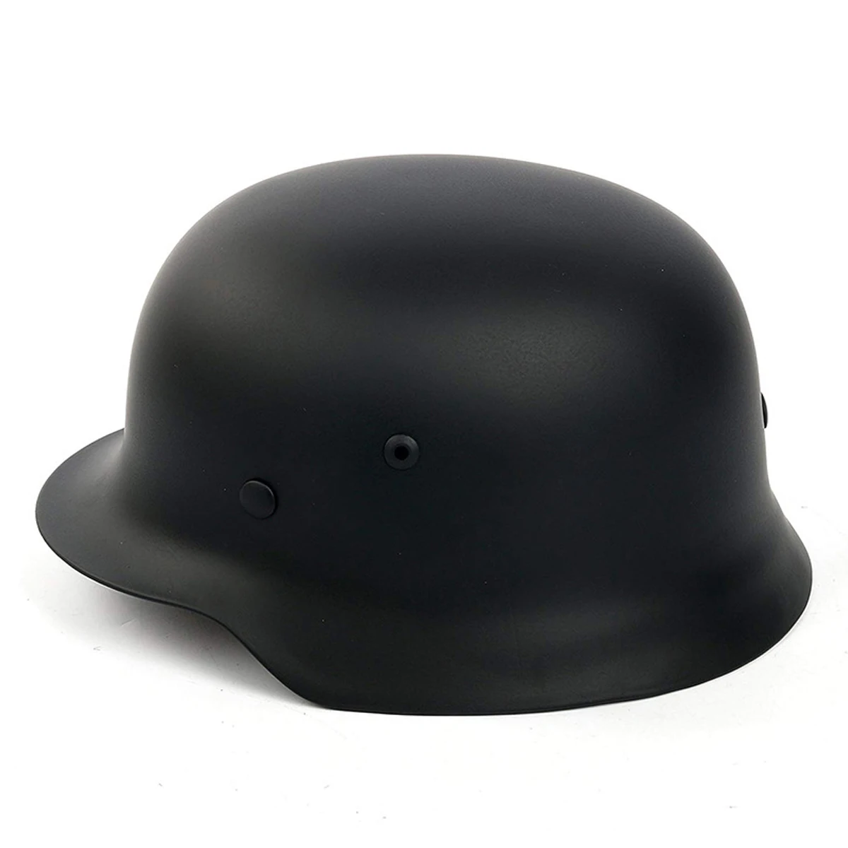 Audew Half Motorcycle Helmets Black Steel Helmet Cap Safety Hard Hat Video Props Cosplay Tools Collections For Army M35 M1935