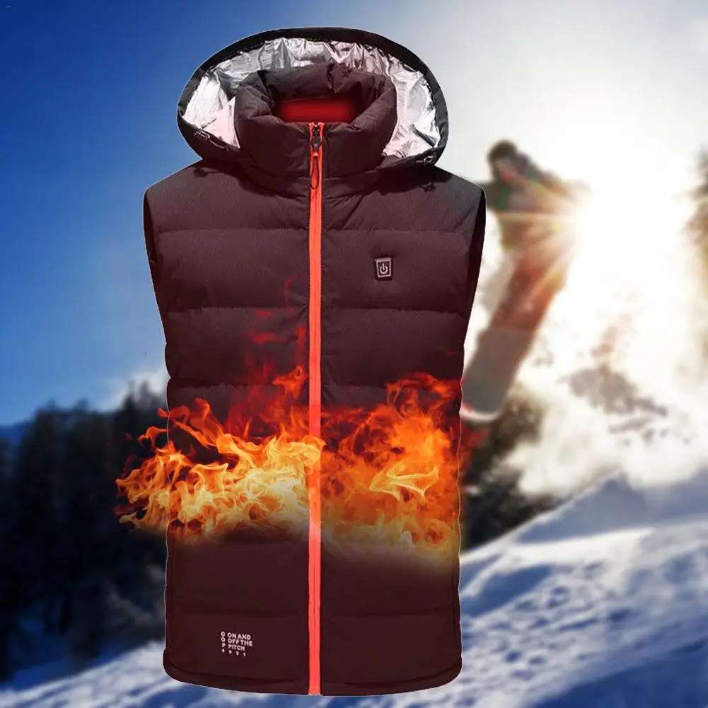  Smart Heating Vest USB Charging Three-speed Temperature Control Warm Clothes Electric Vest