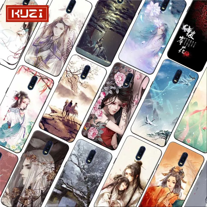 Phone Case for oneplus one plus 7 pro 7t 6 6t 5t Soft silicone Cover Beautiful men and women in the old fashion |