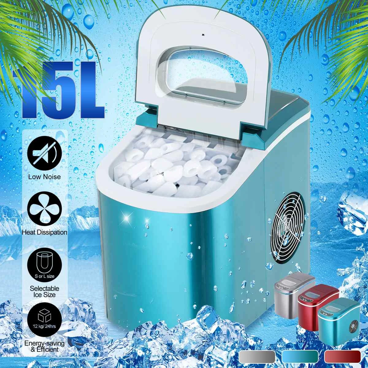 

Mini Automatic Electric Ice Maker Portable Bullet Round Block Ice Cube Making Machine for Bar Coffee Shop 15kg/24H Free Shipping