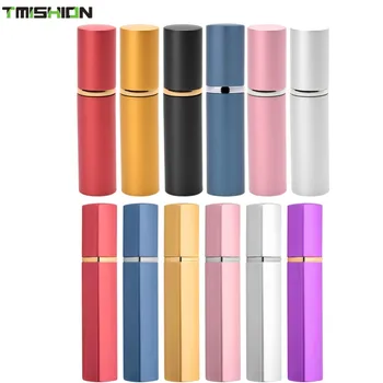 

TMISHION 12ml/10ml Refillable Mini Perfume Spray Bottle Aluminum Spray Atomizer Portable Travel Cosmetic Container Parfum Tool