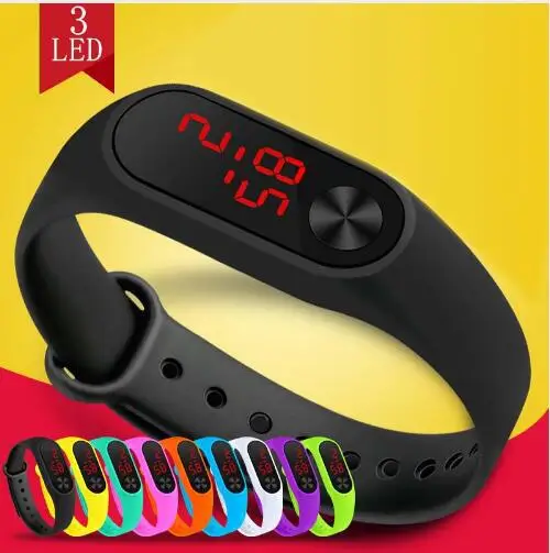 

New Style LED Watch Millet Second Generation Children Electronic Watch Sports Bracelet Gift Watch Wholesale Manufacturers Direct