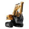 1:24 RC Car Excavator Radio Controlled Cars Tractor Model Engineering Vehicle Digging Soil Truck Sound Toys For Boys Kids Gifts 6