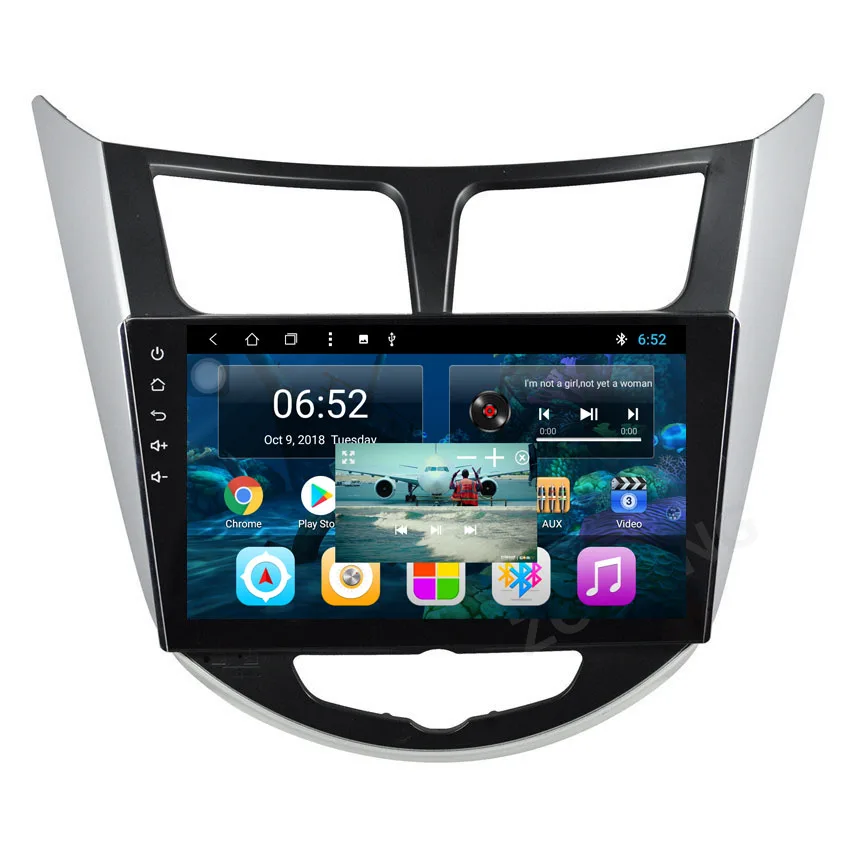 Excellent PIP Octa Core 2+32Gb for Hyundai Solaris Accent CAR radio multimedia video player CAR gps navigation Android 8.1 autoradio WIFI 1
