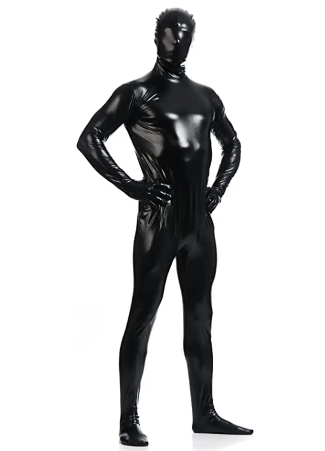 Цельнокроеный костюм Ensnovo Zentai в стиле унисекс блестящий зентай с металлическим