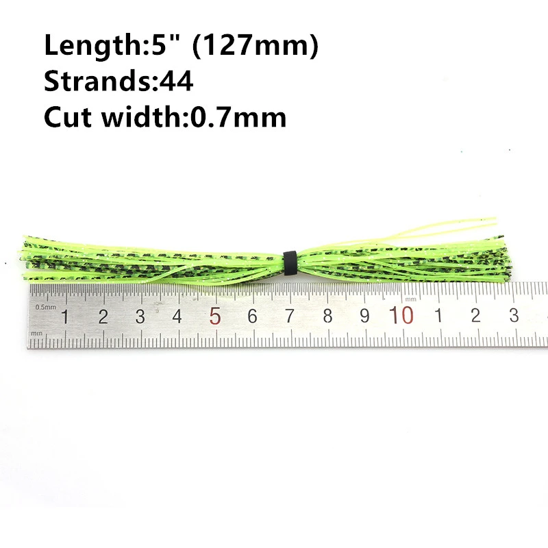 7 пряди Ков Разноцветные Силиконовые юбки Rompin для ловли рыбы|Наживки| |