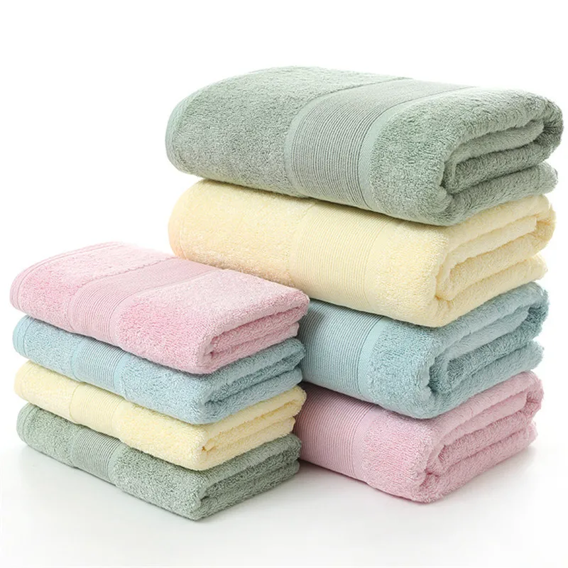 

Bamboo fiber towel Pure color broken file siro spinning bamboo fiber gift towel towel Processing custom logo