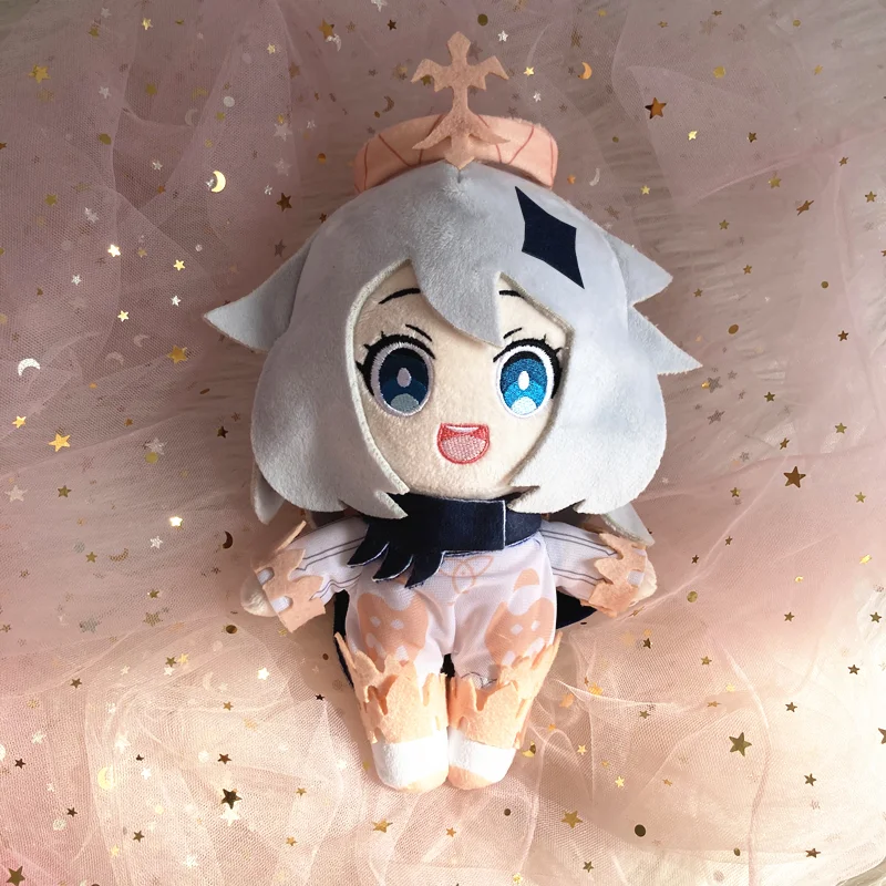 genshin impact anime demon slayer cosplay venti diluc paimon travelers dolls kawaii cartoon toys gifts Impact Paimon Cosplay Plush Dolls Kids Gift Pendant Accessories