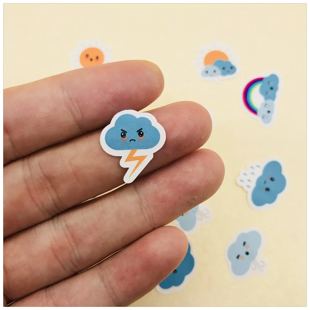 Милые наклейки для прогноза погоды альбом скрапбукинга дневник Happy Planner