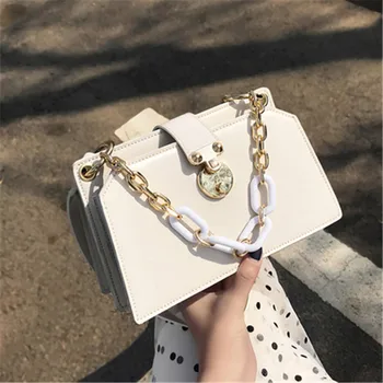 

Solid Pattern Design PU Leather Baguette Bags For Women 2020 Fashion Simple Handbags Female Handbags Lady Hand Bag