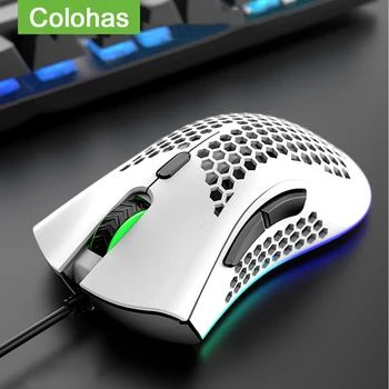 

Ergonomic Mouse Wired Gaming Mouse 6 Button RGB Backlight Magic Silent Mouse for HP Laptop PC Gamer Notebook Computer Mice Mause