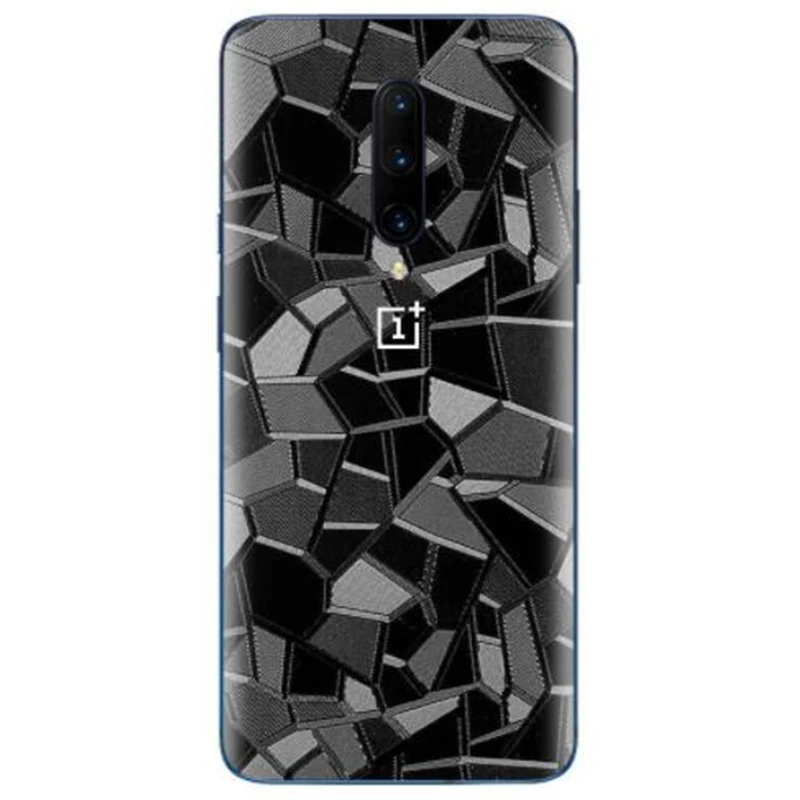 3D Triangle Pattern For Oneplus 7 7T 7Pro Back Film Thin Screen Protector Protective Sticker Paster Rear Decorative Film