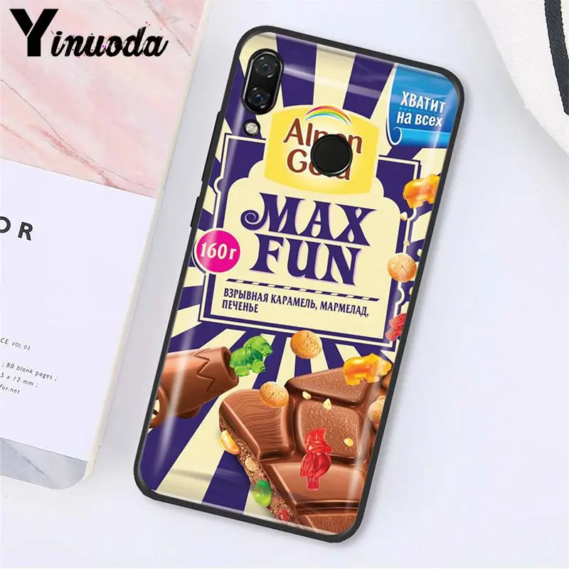Yinuoda Wonka Bar Золотой Тикет Alpen Золотой шоколадный чехол для телефона для Xiaomi Redmi Note 7 5 4 Redmi 5plus 6A Note8 4X Note8Pro