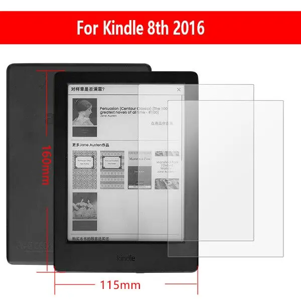 2 шт. чехол для экрана из закаленного стекла для kindle paperwhite для kindle 10th для kindle 4 kindle 5 6 - Цвет: NK8GHM2