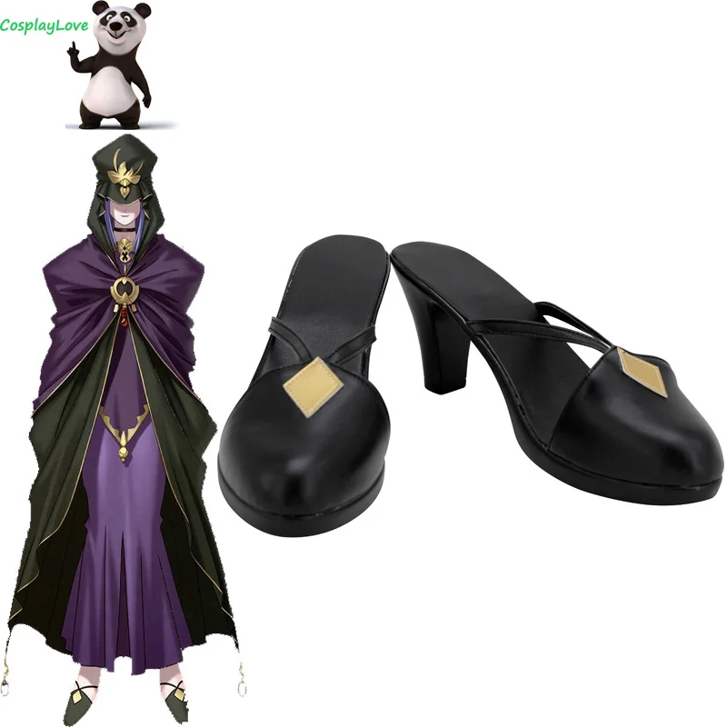 FGO Fate Grand Order Caster Medea черная обувь для косплея длинные сапоги кожаные на заказ