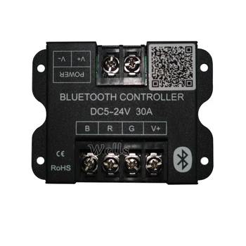 

RGB LED Bluetooth Controller for RGB 5050 3528 LED Strip Lighting by Android / IOS Smartphone;DC5-24V 30A