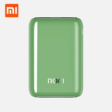 Xiaomi ROFI power Bank 10000 мАч Мини серия портативное зарядное устройство USB повербанк Внешнее зарядное устройство для Iphone ретро