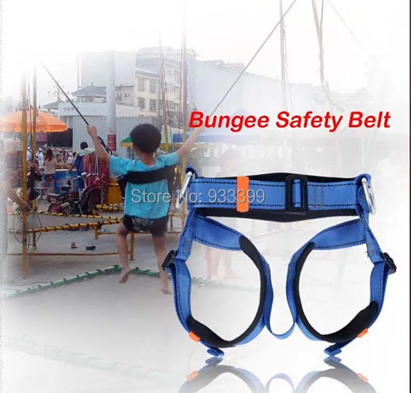 Bungee Trampoline Harness Trampoline Accessories Rope Jumping Three Hook Buckle Safety Harness Safety Belt for Kids Adults 