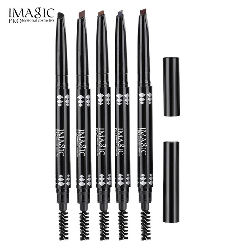 

IMAGIC Automatic Eyebrow Pencil Professional 5 Color Paint Brown Double-end Eyebrow Natural Long Lasting High Tint Makeup