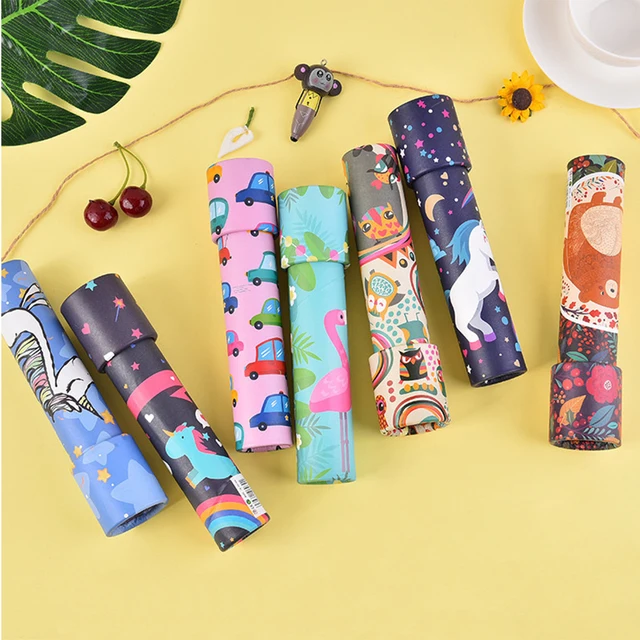 6pcs Classic Kaleidoscope Toys Rotating Colorful Novelty Educational Toys Imaginative Magic For Kids Children Random Patten 4