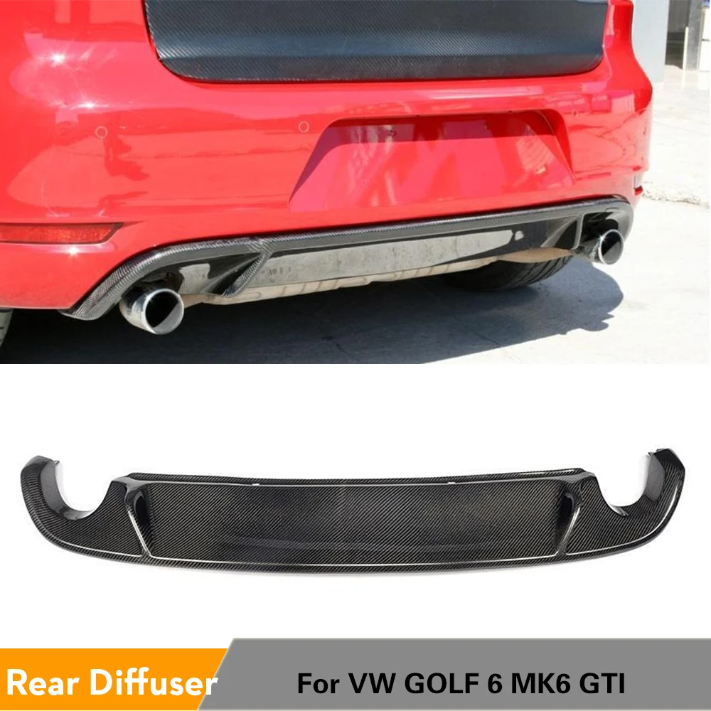 Диффузор для заднего бампера из углеродного волокна спойлер Volkswagen VW Golf 6 VI MK6 GTI 2010