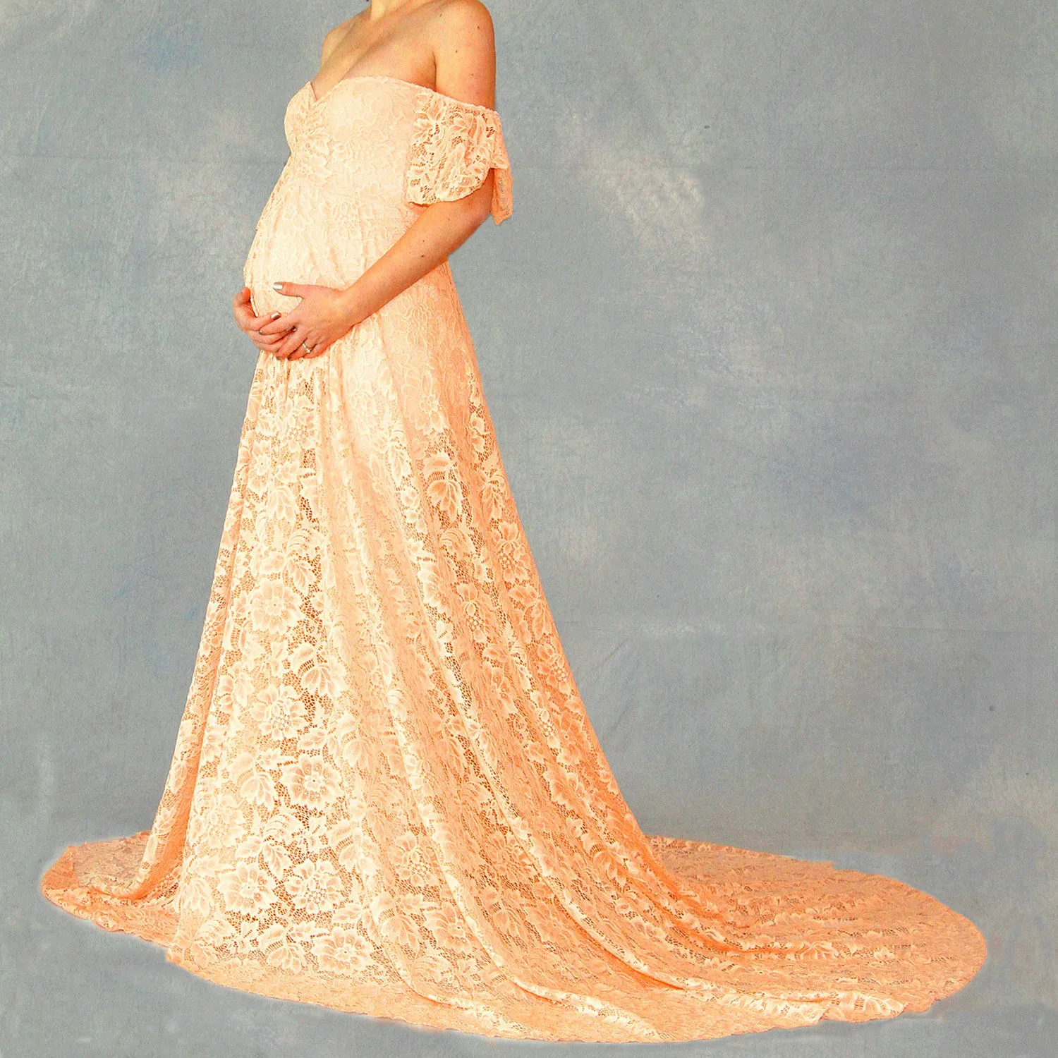 

Maternity Photography Props Pregnancy Long Dress Lace Maxi Gown Photography Maternity Dresses For Photo Shoot Pregnant Dress