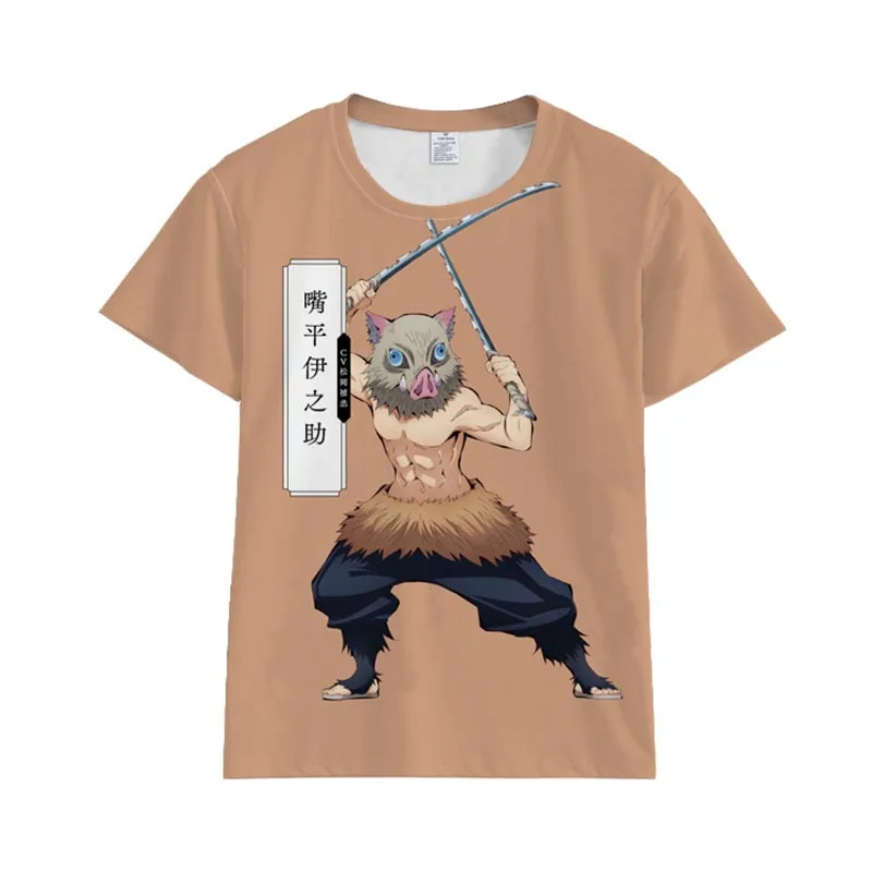 Мультфильм Аниме Kamado Tanjirou Demon Slayer Kimetsu No Yaiba унисекс футболка крутая Мода Стиль