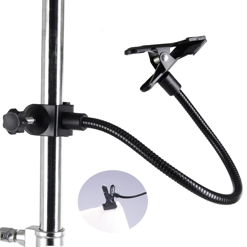

Multi-Functional Photography 50cm Flexibel Magic Arm w Strong Iron Backdrop Backgound Reflector Clamp Clip for Camera Video
