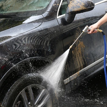 

Car High Pressure Watering Gun Kit Hose Nozzle Set Flexible Rust Prevention for Vehicle Washer Sprayer Water Pipe No Leak