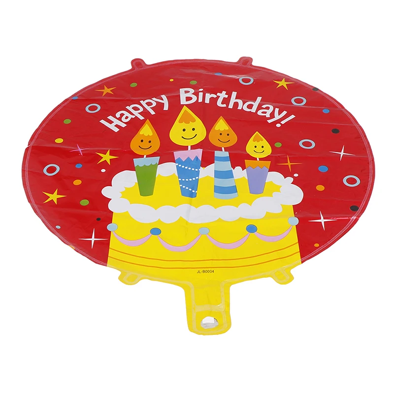 22cs 18 Inch Happy Birthday Candle Cake Balloon Happy Birthday Party Supplies Helium Foil Balloons Toys Party Aluminum Balloon