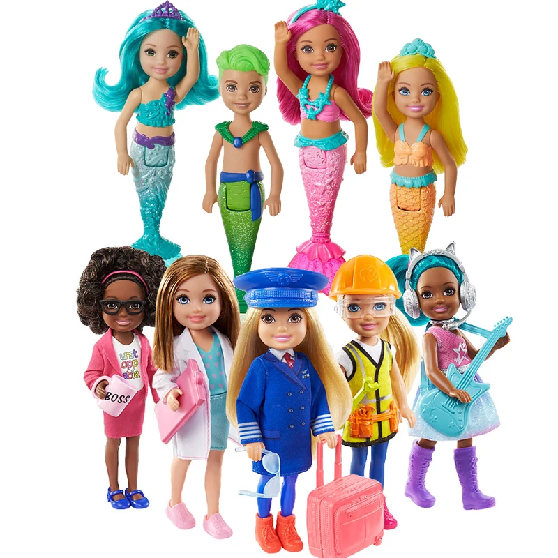 Chelsea Playset With Brunette Chelsea Doll Barbie Chelsea Mermaid Doll Toy For Girl Gift Gtn86 Gjj85 - Dolls - AliExpress