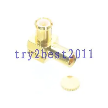 

DHL/EMS pcs Connector MCX plug pin solder RG405 0.086" Semi-rigid cable Right angle -C1