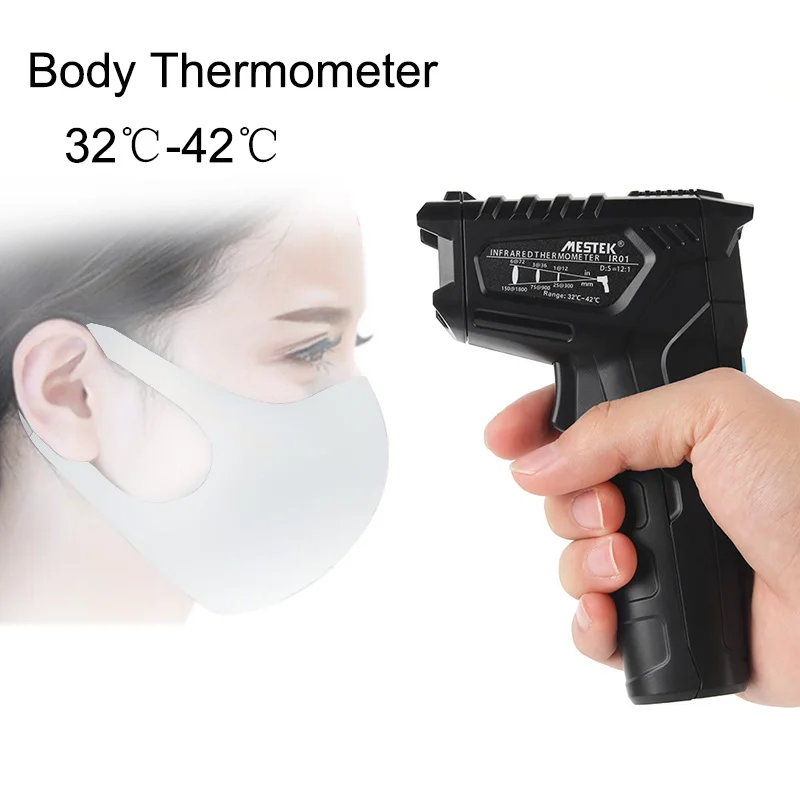 

IR01 Digital Infrared Thermometer Body Temperature for Adult Kids Forehead Non-contact Forehead Body Thermometer with Backlight
