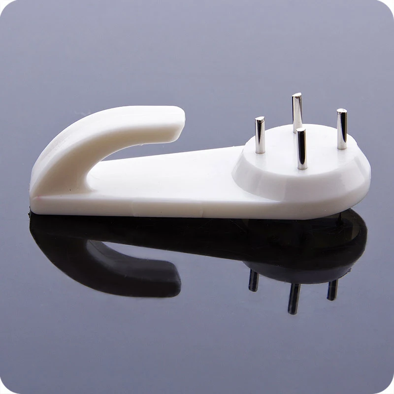 Hanging Hooks 10Pcs White Painting Photo Frame Hook Plastic Invisible Wall Hooks Mount Photo Picture Nail Hook Hanger Mirror Hanging Hangers hanging hooks,picture frame hangers,wall hooks