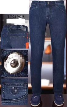 

BILLIONAIRE Jeans men big size 42 44 46 thin cotton 2020 new Summer Cowhide embroidery Business zipper Europe free shippng