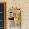 Multi Pockets Fabric Hanging Storage Bag Wall Mounted Hanging Organizer Pouch Space Saver Sundries Case 2