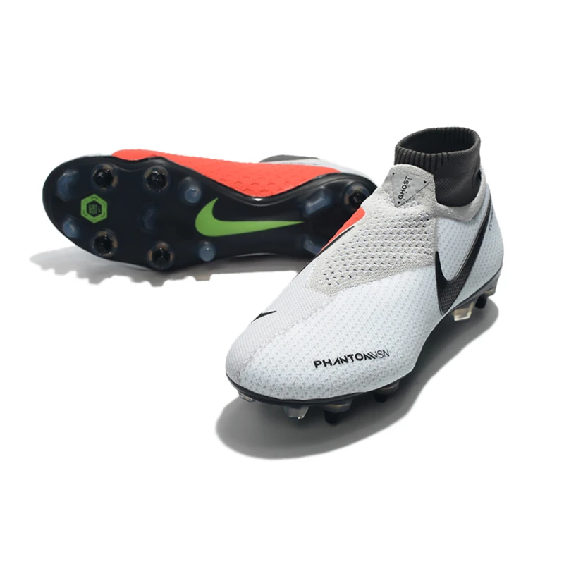 Nike Phantom VSN Elite DF SG-Pro Anti-сабо; большие размеры 39-45 высокие ботильоны футбольные бутсы обувь Футбол бутсы Для мужчин Бутсы Обувь для футбола