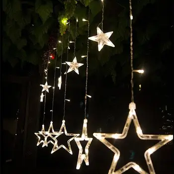 

Moon Star Durable Romantic Super Bright Moon Star Lamp String Fairy String Light LED Lamp String 8 Modes Wedding Neon Lantern