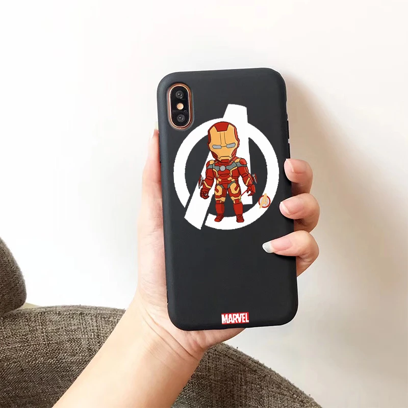 Marvel Мстители аниме мягкий силиконовый карамельный цвет чехол для телефона для iPhone X XR XS MAX 6 7 8 plus 6s лучший дизайн корпуса - Цвет: H-5632