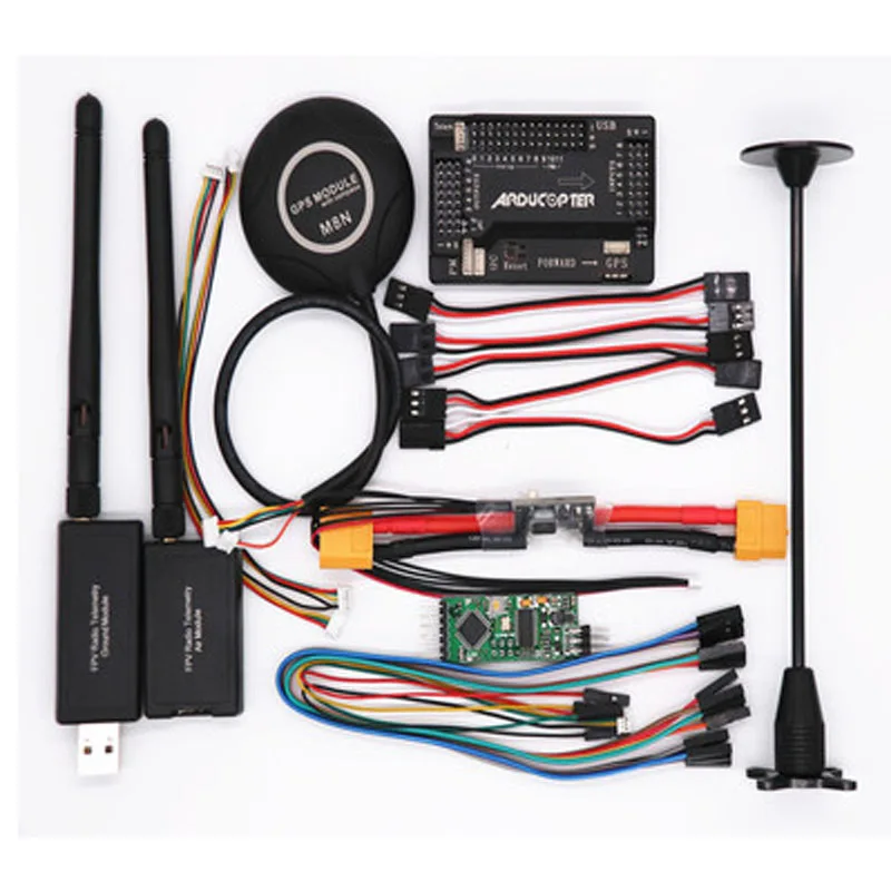 

1Set APM 2.8 Flight Control with M8N GPS 3DR Digital Transmission MiniOSD Supporter Wire Spare Parts for RC Airplane Drone