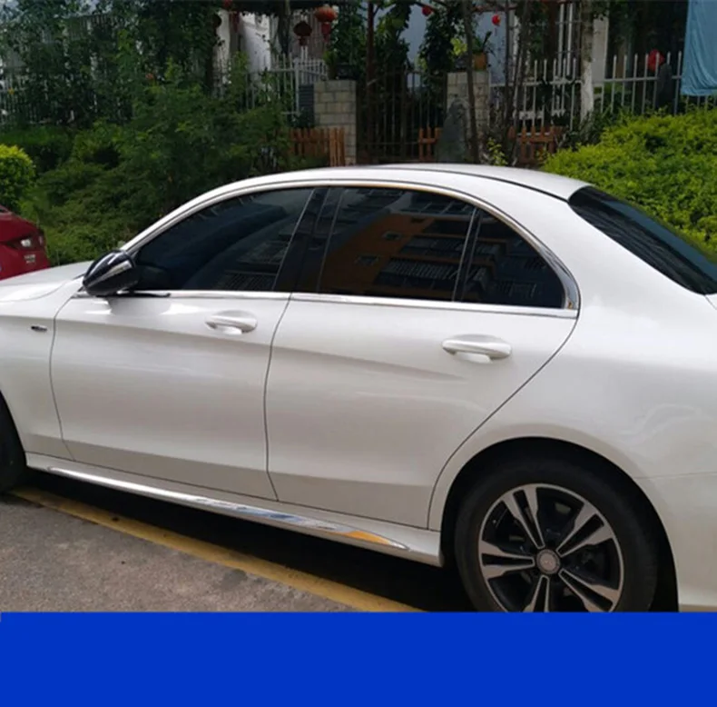 Окна автомобиля планки украшения хром для mercedes benz C200 c180 C300 2016 2017 2018 2019 2020 W205