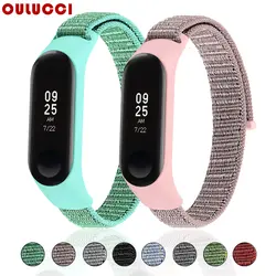 OULUCCI нейлоновый ремешок для xiaomi mi band 4, спортивный дышащий ремешок, аксессуары, сменный ремешок для mi band 4/3, браслет