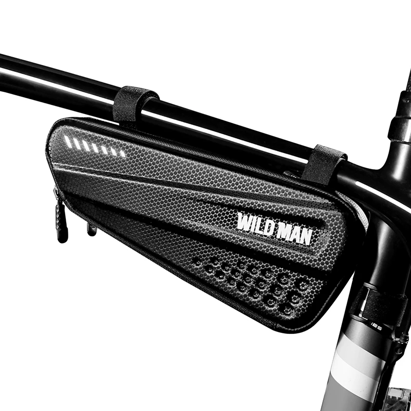 

Mountain Bicycle Bag Front Tube Frame Bag Hard Shell Rainproof Bike Bag Double Zipper Triangle Tools Pouch Cycling Accessories