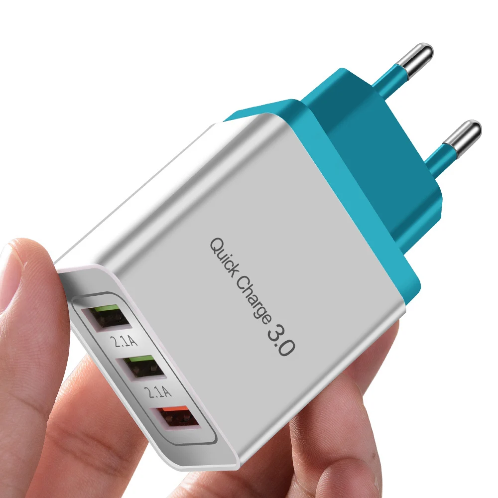 Зарядное устройство OLAF USB quick charge 4,0 для iPhone X 8 7 быстрое зарядное устройство для samsung A50 A30 S9 Xiaomi huawei qc 3,0 зарядное устройство для мобильного телефона - Тип штекера: Green