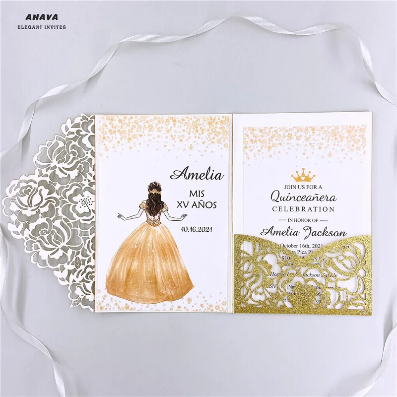 

50 шт., цветочные Пригласительные открытки для свадьбы/Вечеринки/юбилея/дня рождения